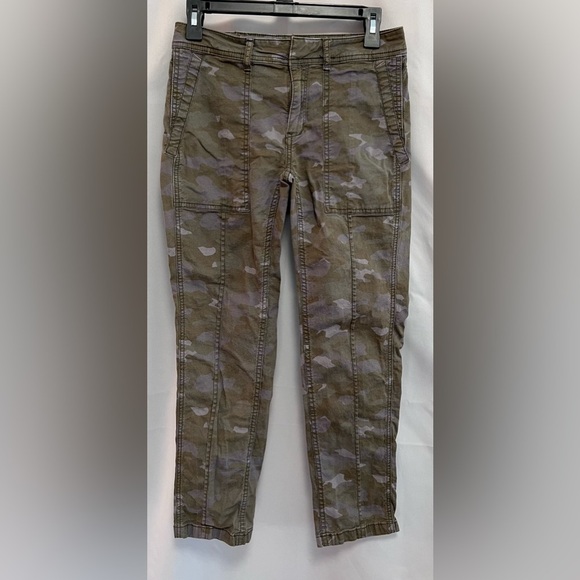 Anthropologie‎ Women’s  High Waist Wanderer Pants Jeans Camo Sz 26 - Picture 1 of 12